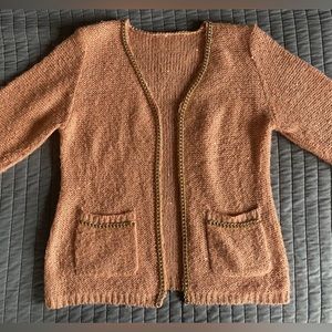Pink Cardigan.